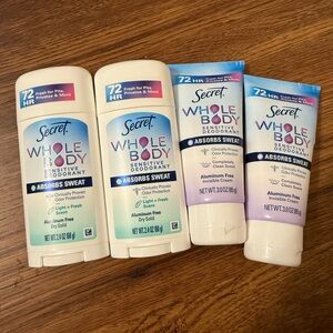 secret whole body deodorant